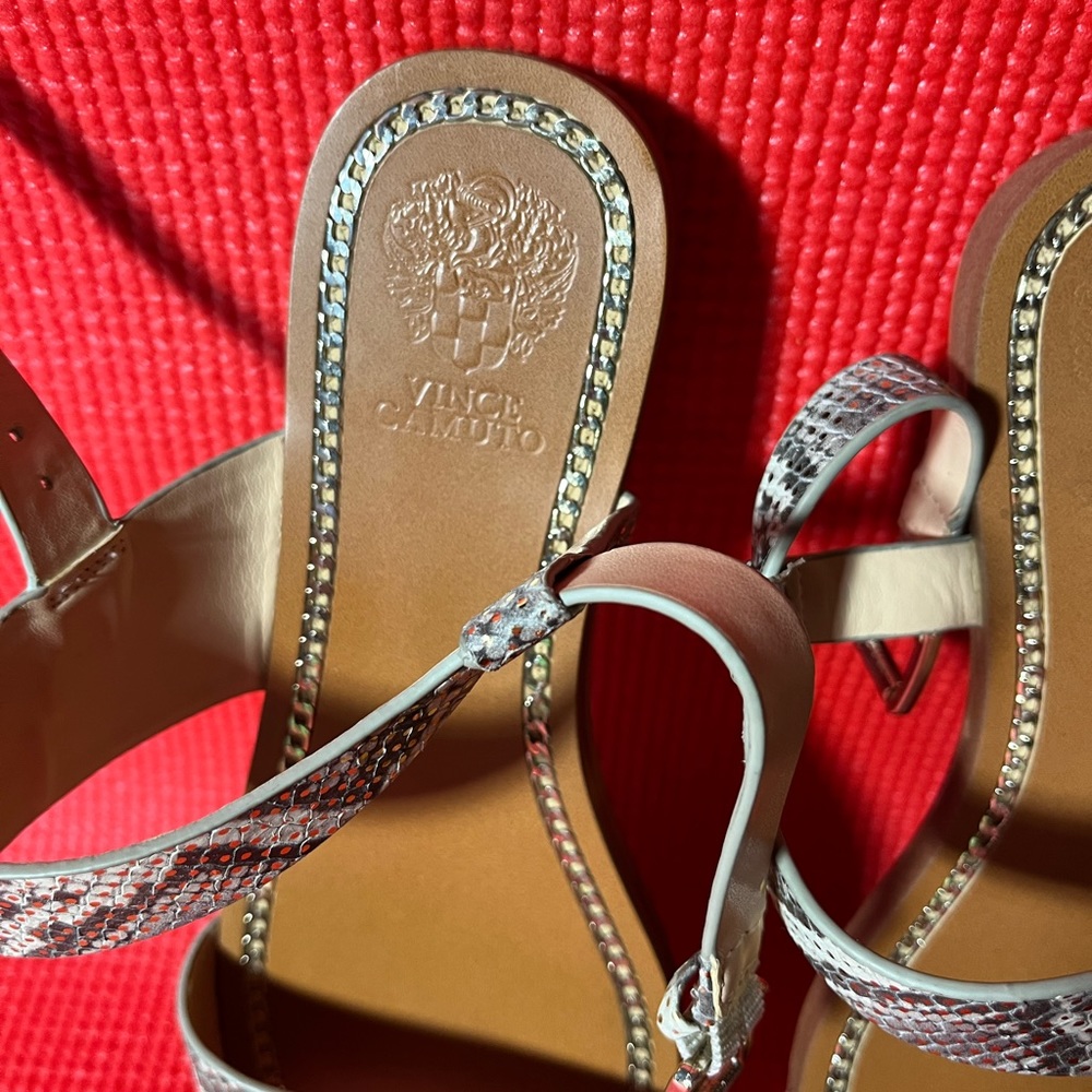 Vince Camuto Rentin Leather Python Adjustable Str… - image 6